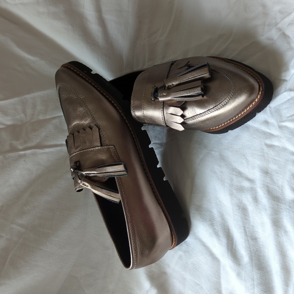 Bronze Tassel Loafers